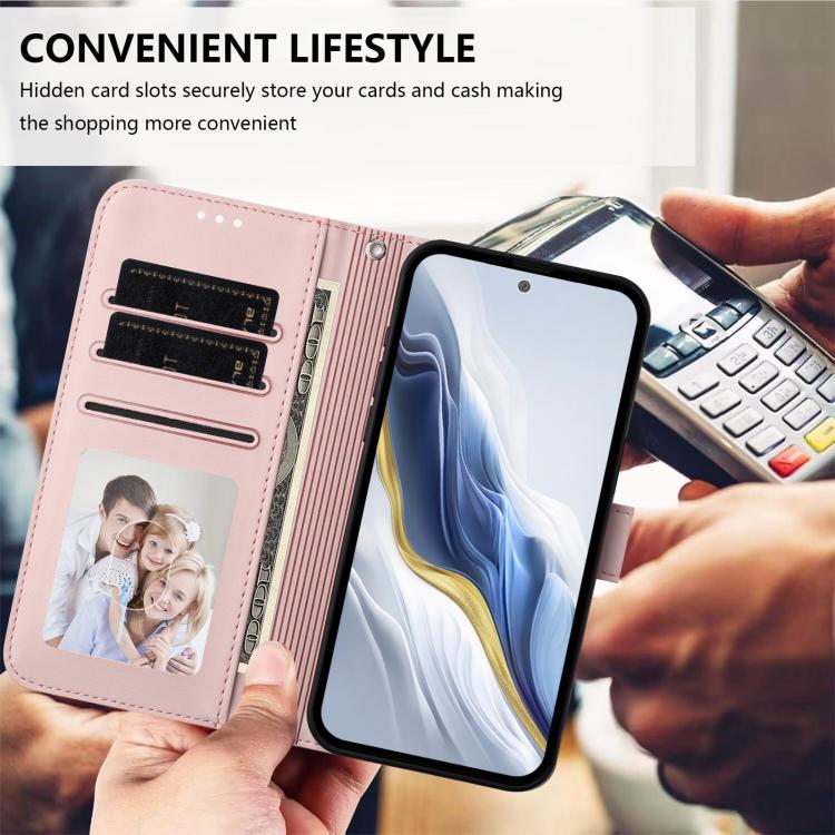 For Tecno Camon 40 4G Embossed Heart Cat Leather Phone Case with Hand Strap
