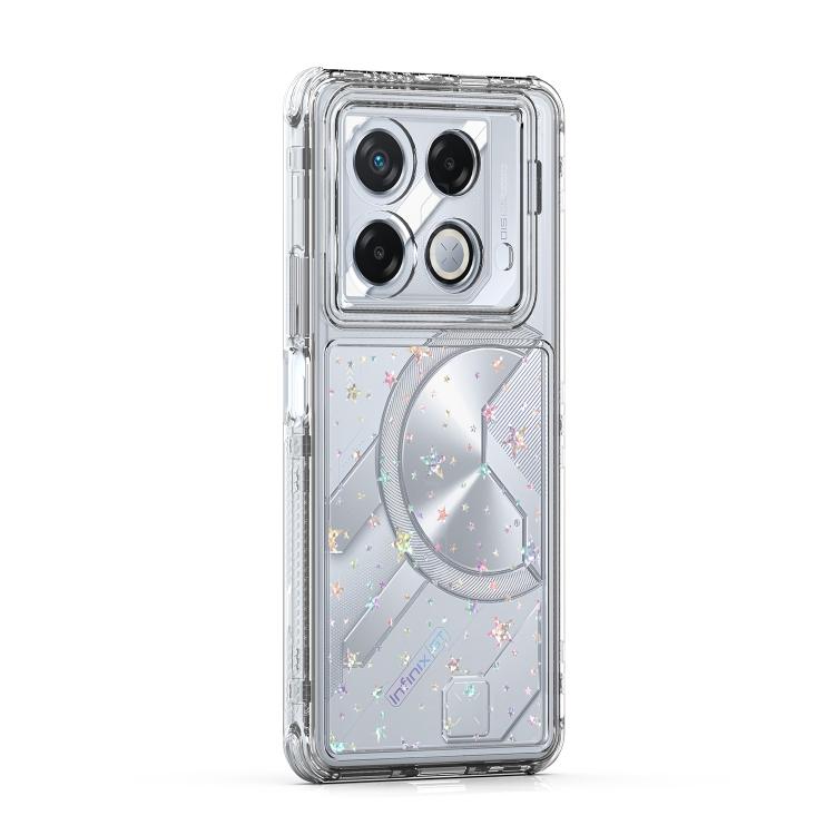 For Infinix GT 20 Pro / Note 40 4G Transparent Acrylic Laser Paper Phone Case