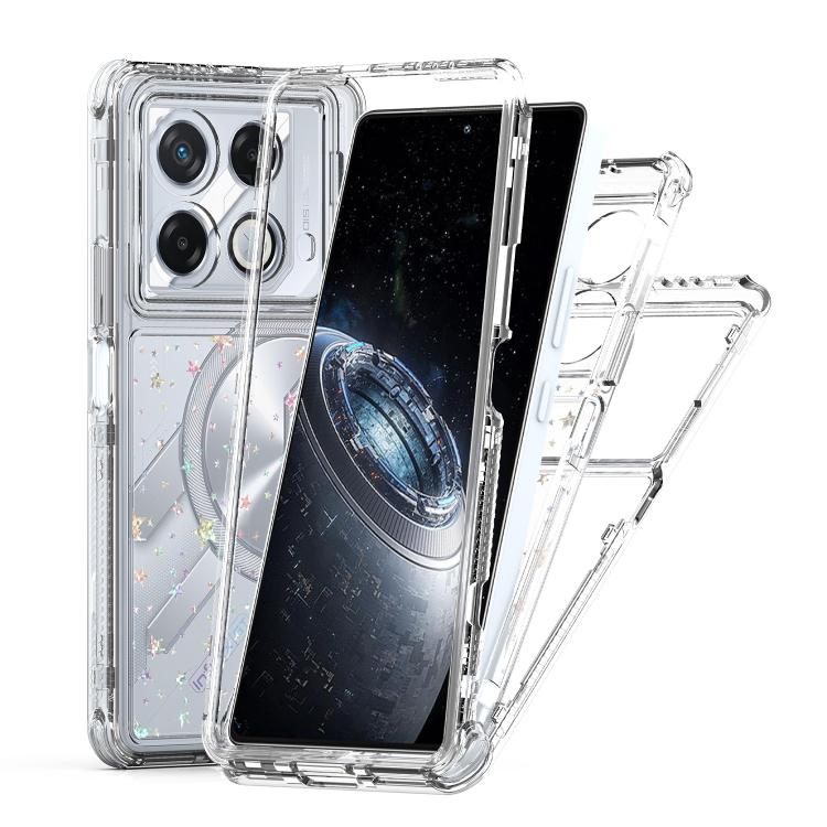 For Infinix GT 20 Pro / Note 40 4G Transparent Acrylic Laser Paper Phone Case