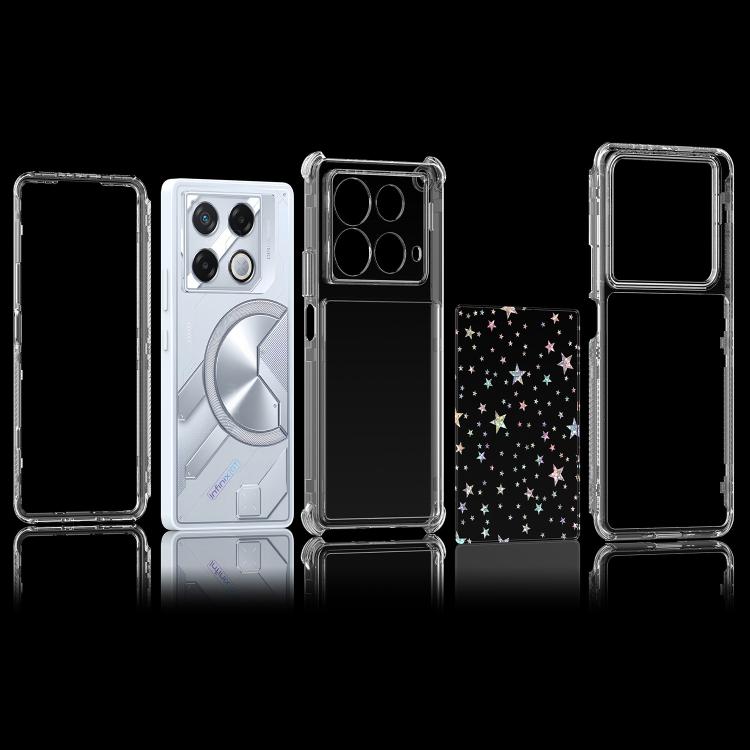 For Infinix GT 20 Pro / Note 40 4G Transparent Acrylic Laser Paper Phone Case