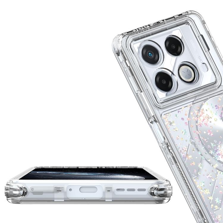 For Infinix GT 20 Pro / Note 40 4G Transparent Acrylic Laser Paper Phone Case