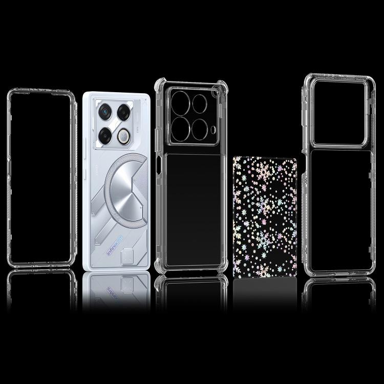 For Infinix GT 20 Pro / Note 40 4G Transparent Acrylic Laser Paper Phone Case