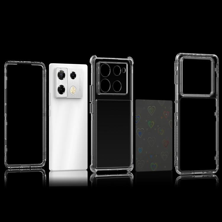 For Infinix GT 20 Pro / Note 40 4G Transparent Acrylic Laser Paper Phone Case