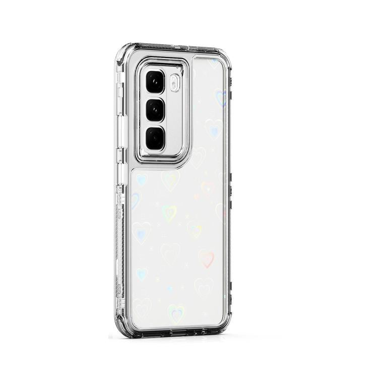 For Infinix Hot 50 Pro 4G Transparent Acrylic Laser Paper Phone Case