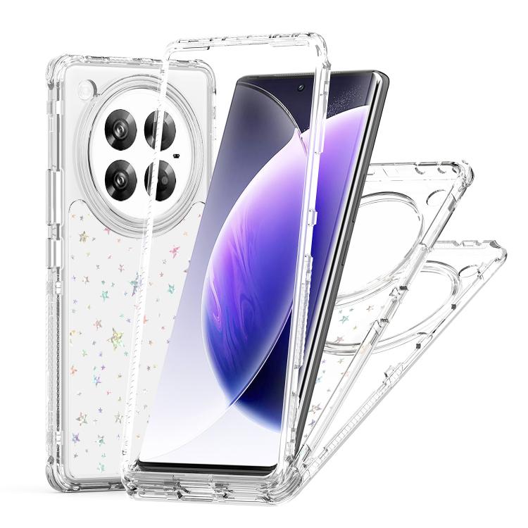 For Infinix Zero 40 4G / 5G Transparent Acrylic Laser Paper Phone Case