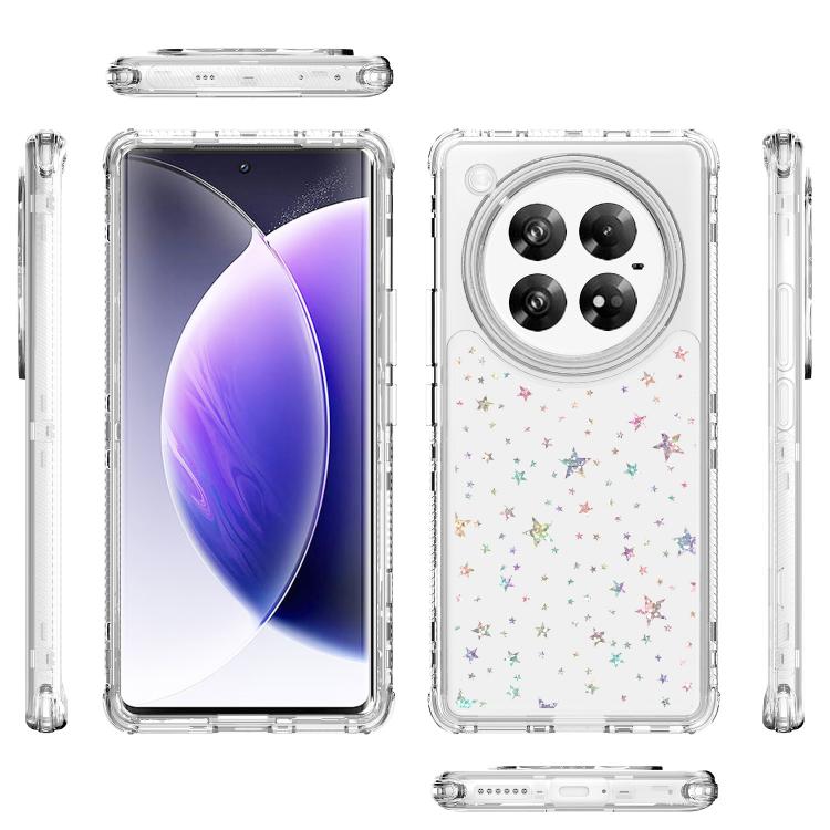 For Infinix Zero 40 4G / 5G Transparent Acrylic Laser Paper Phone Case