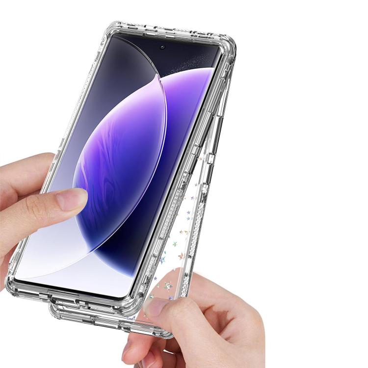 For Infinix Zero 40 4G / 5G Transparent Acrylic Laser Paper Phone Case