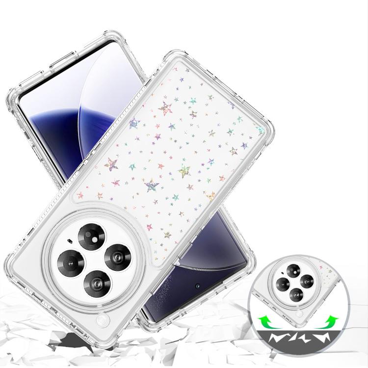 For Infinix Zero 40 4G / 5G Transparent Acrylic Laser Paper Phone Case