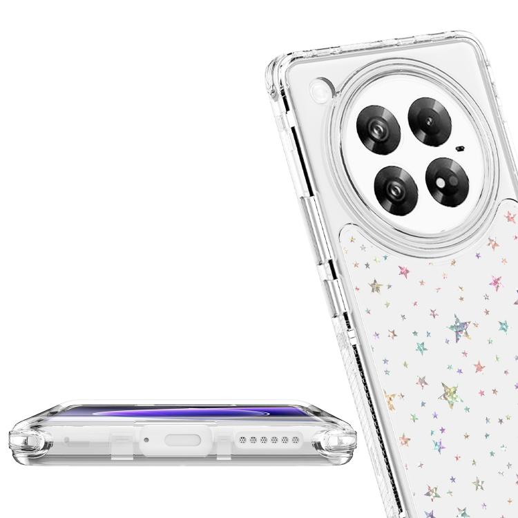 For Infinix Zero 40 4G / 5G Transparent Acrylic Laser Paper Phone Case