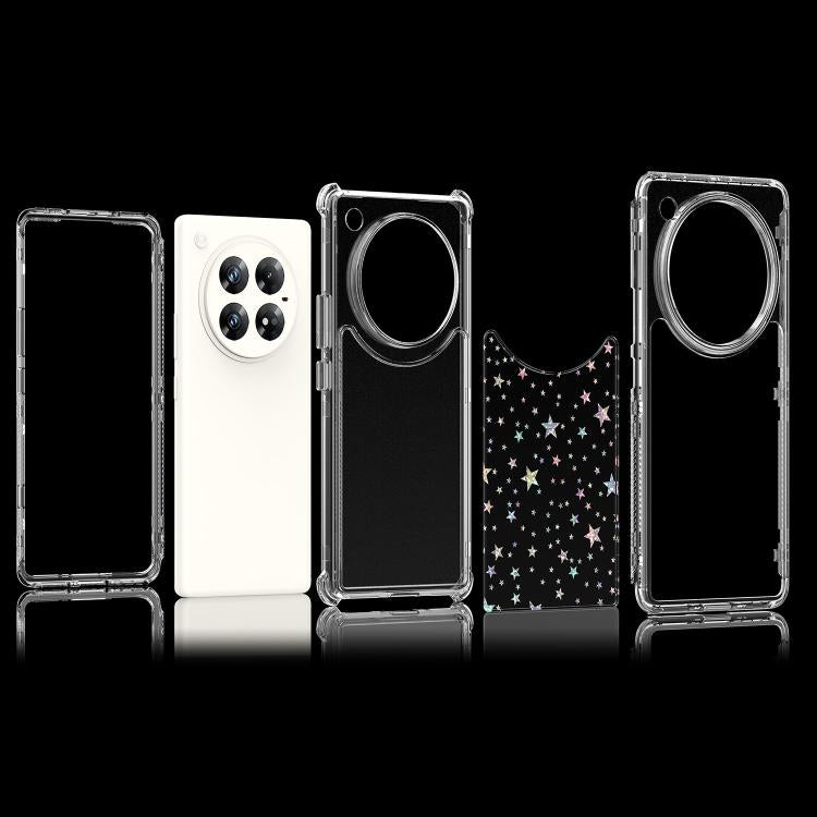For Infinix Zero 40 4G / 5G Transparent Acrylic Laser Paper Phone Case