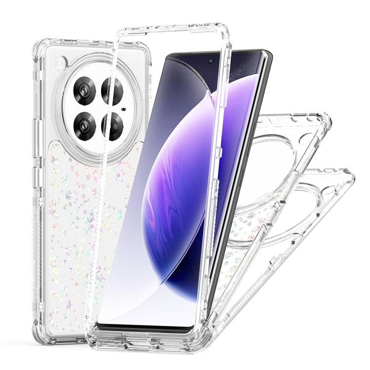 For Infinix Zero 40 4G / 5G Transparent Acrylic Laser Paper Phone Case