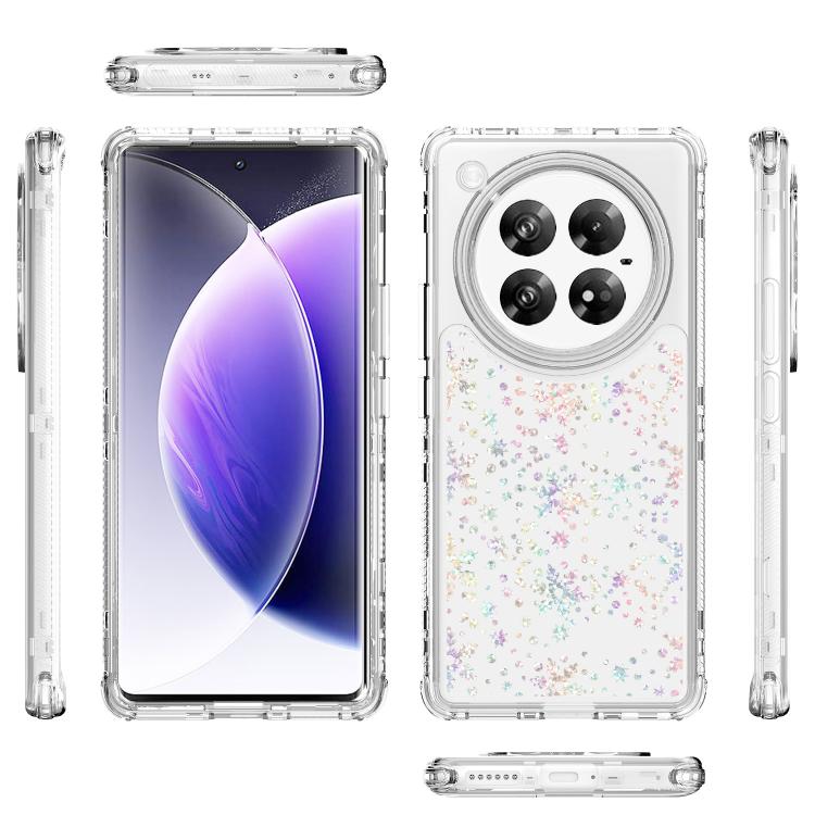 For Infinix Zero 40 4G / 5G Transparent Acrylic Laser Paper Phone Case