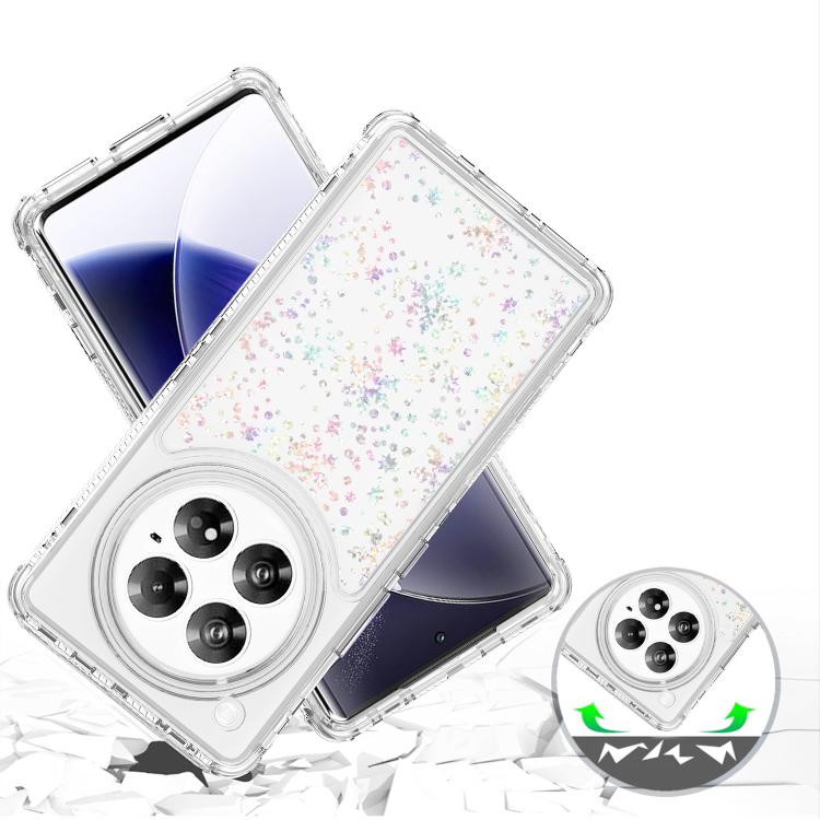 For Infinix Zero 40 4G / 5G Transparent Acrylic Laser Paper Phone Case