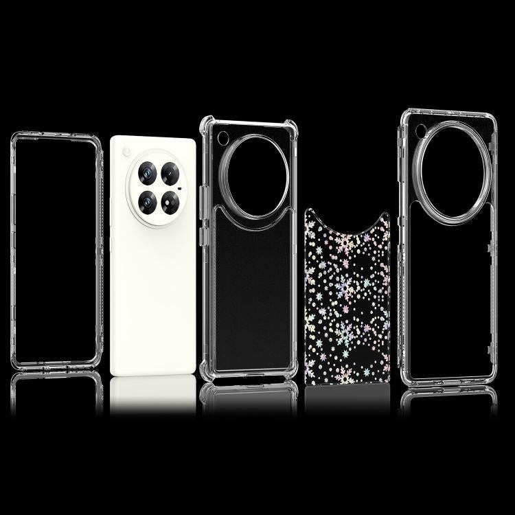 For Infinix Zero 40 4G / 5G Transparent Acrylic Laser Paper Phone Case