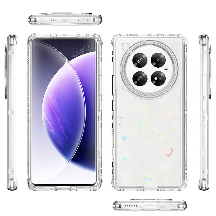 For Infinix Zero 40 4G / 5G Transparent Acrylic Laser Paper Phone Case