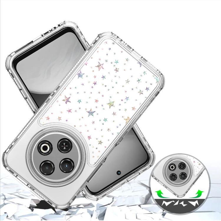For Tecno Spark 30C Transparent Acrylic Laser Paper Phone Case