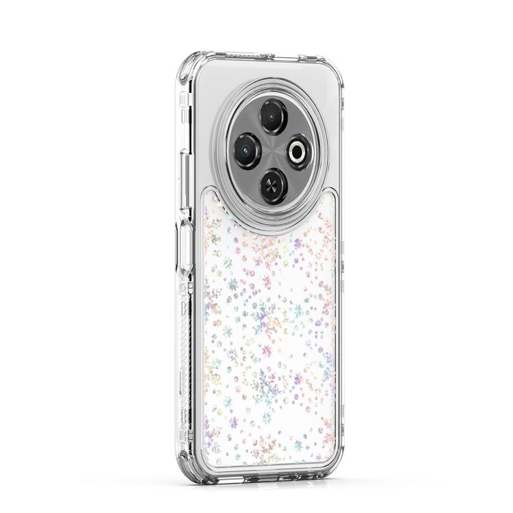 For Tecno Spark 30C Transparent Acrylic Laser Paper Phone Case