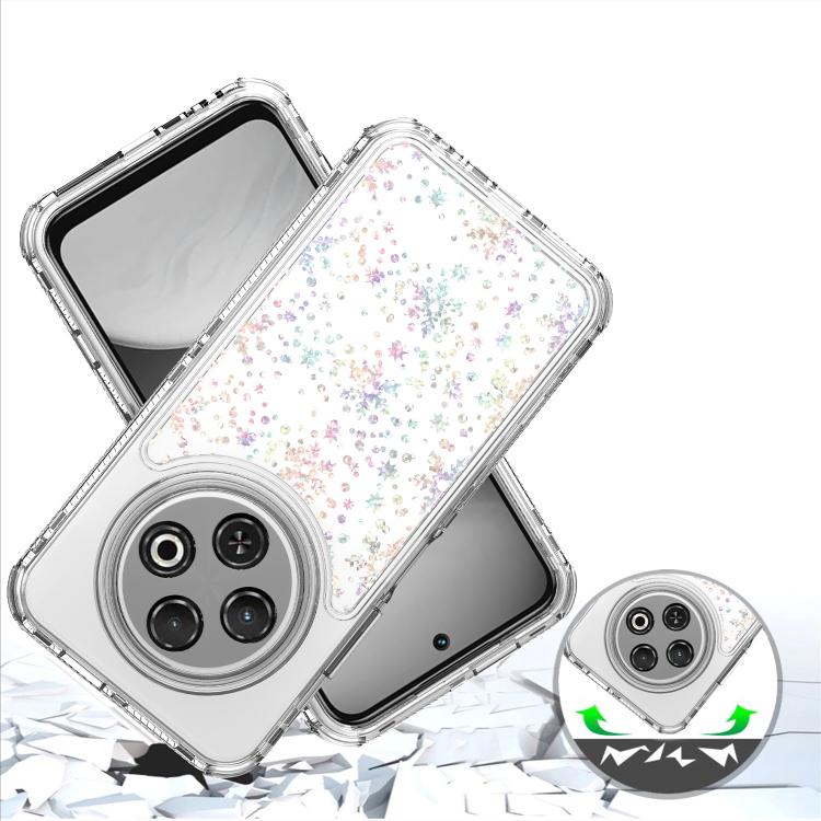 For Tecno Spark 30C Transparent Acrylic Laser Paper Phone Case