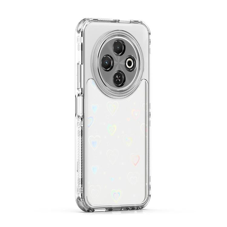 For Tecno Spark 30C Transparent Acrylic Laser Paper Phone Case