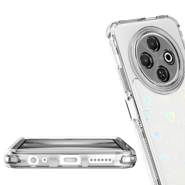 For Tecno Spark 30C Transparent Acrylic Laser Paper Phone Case