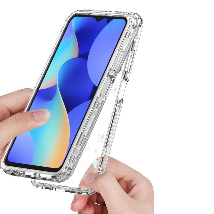 For Tecno Spark 10 Transparent Acrylic Laser Paper Phone Case