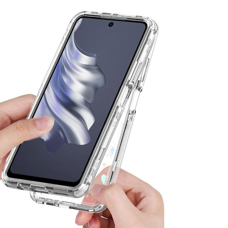 For Tecno Spark 20 Pro Transparent Acrylic Laser Paper Phone Case