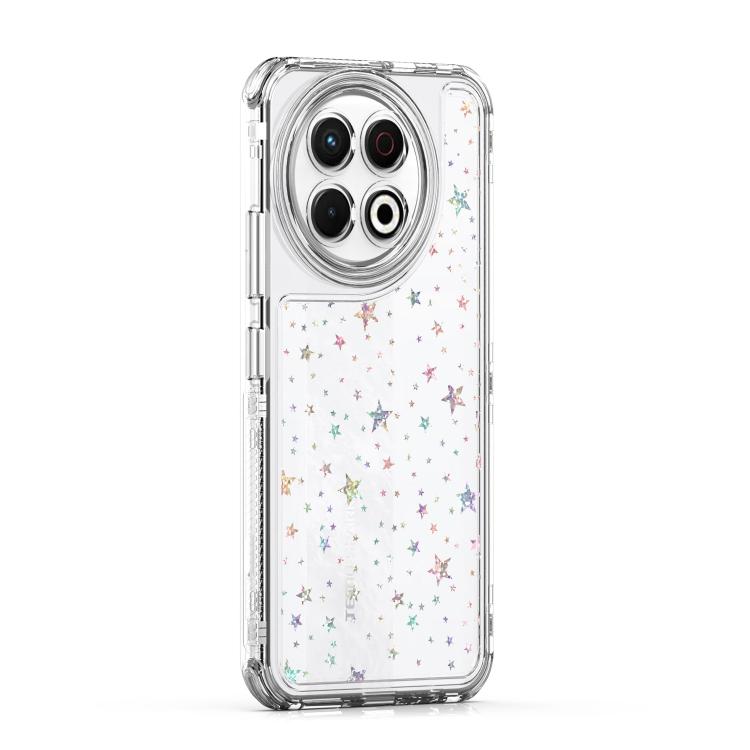 For Tecno Spark 30 Pro 4G Transparent Acrylic Laser Paper Phone Case