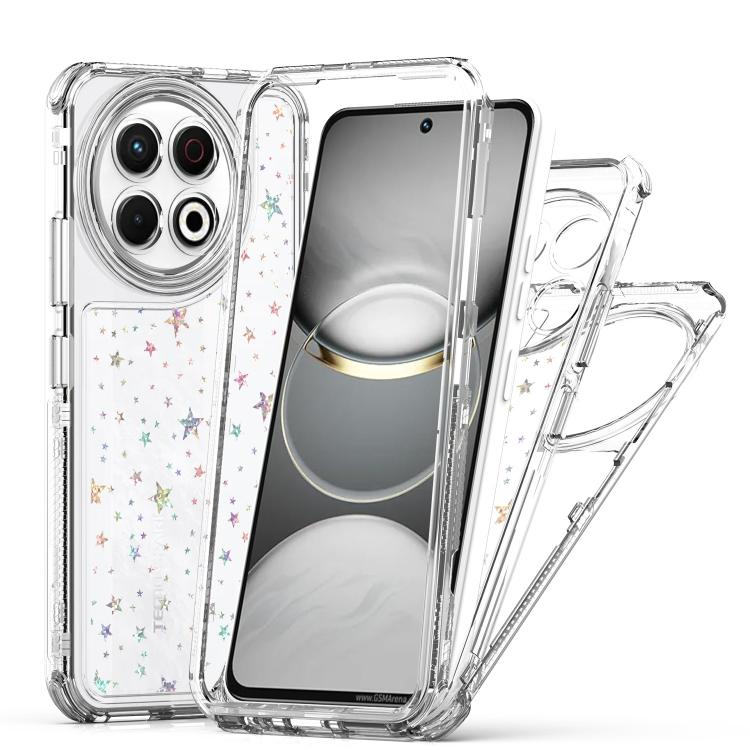 For Tecno Spark 30 Pro 4G Transparent Acrylic Laser Paper Phone Case