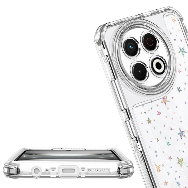 For Tecno Spark 30 Pro 4G Transparent Acrylic Laser Paper Phone Case