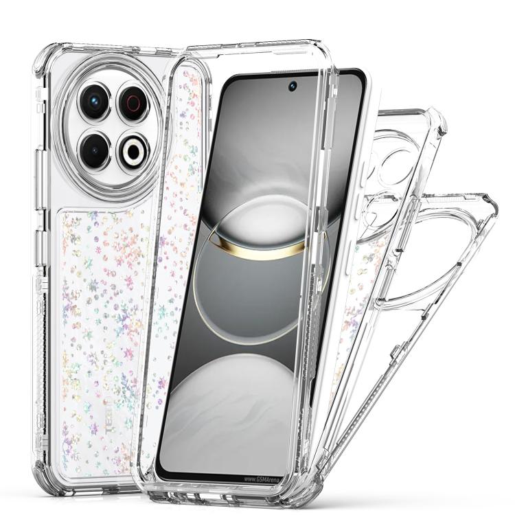 For Tecno Spark 30 Pro 4G Transparent Acrylic Laser Paper Phone Case