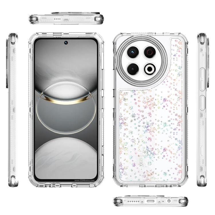 For Tecno Spark 30 Pro 4G Transparent Acrylic Laser Paper Phone Case