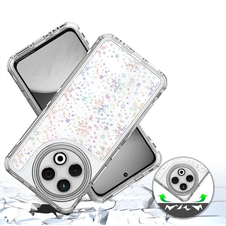 For Tecno Spark 30 Pro 4G Transparent Acrylic Laser Paper Phone Case