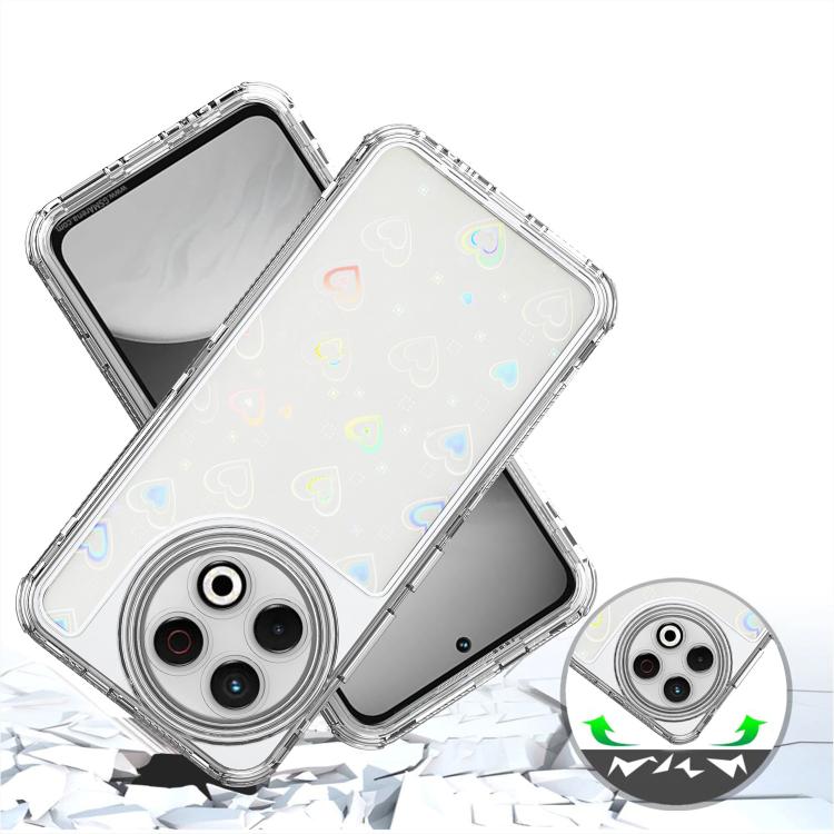 For Tecno Spark 30 Pro 4G Transparent Acrylic Laser Paper Phone Case