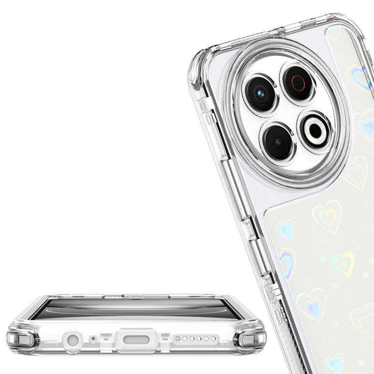 For Tecno Spark 30 Pro 4G Transparent Acrylic Laser Paper Phone Case