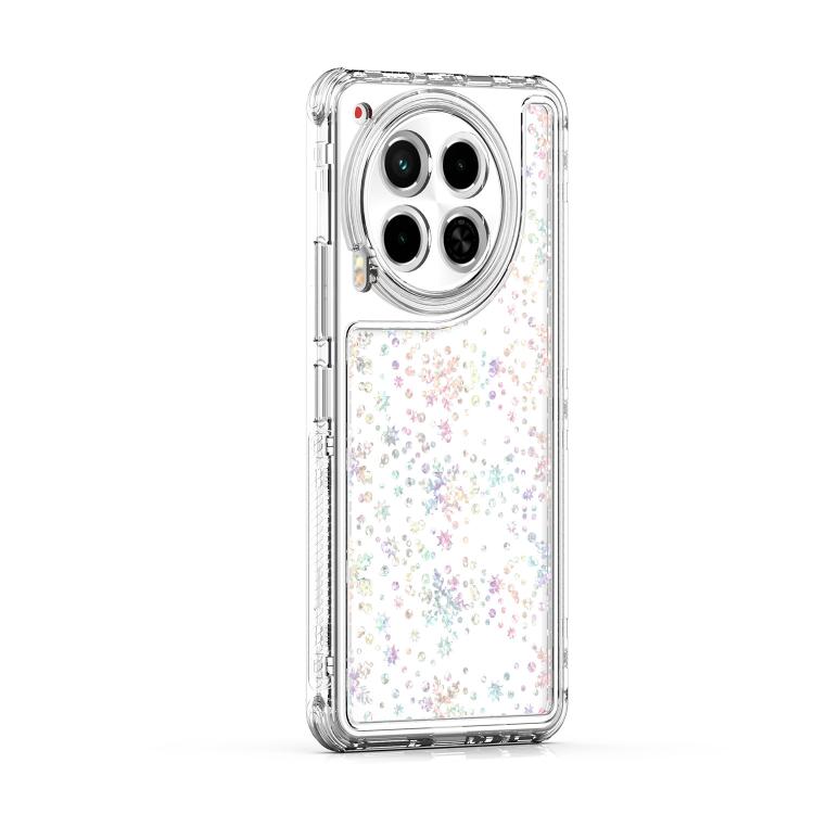 For Tecno Camon 30 Transparent Acrylic Laser Paper Phone Case