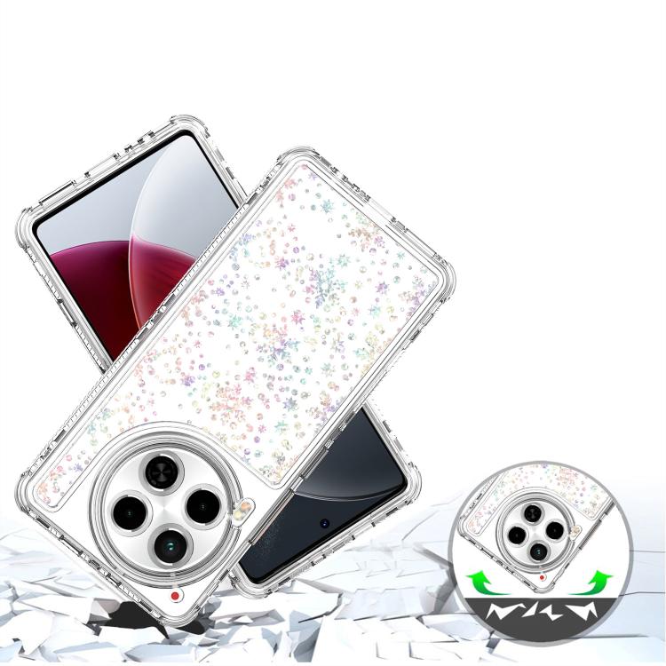 For Tecno Camon 30 Transparent Acrylic Laser Paper Phone Case