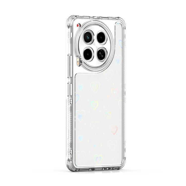 For Tecno Camon 30 Transparent Acrylic Laser Paper Phone Case