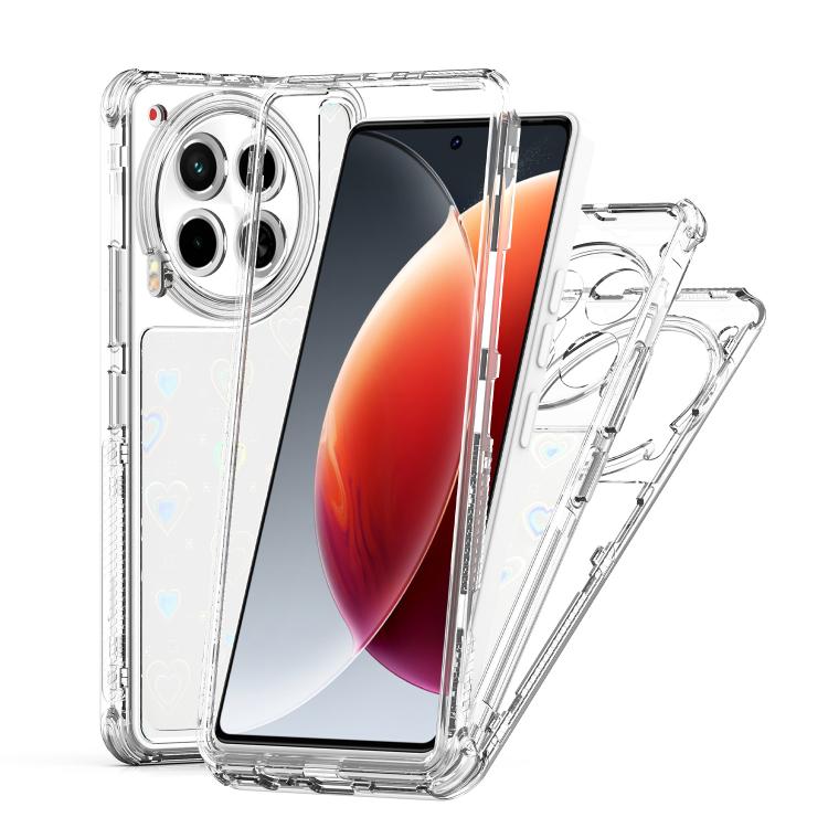For Tecno Camon 30 Transparent Acrylic Laser Paper Phone Case