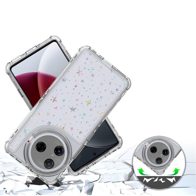 For Tecno Camon 30 Pro Transparent Acrylic Laser Paper Phone Case