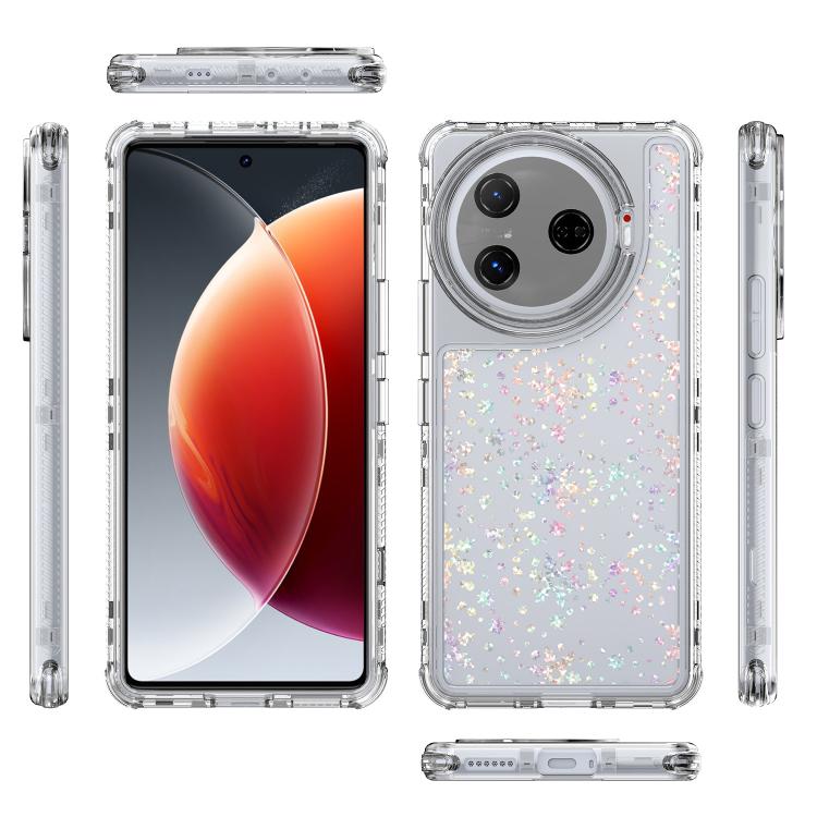 For Tecno Camon 30 Pro Transparent Acrylic Laser Paper Phone Case