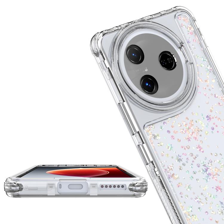 For Tecno Camon 30 Pro Transparent Acrylic Laser Paper Phone Case