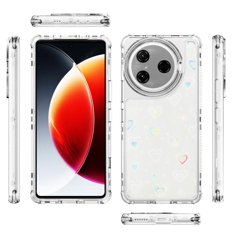 For Tecno Camon 30 Pro Transparent Acrylic Laser Paper Phone Case
