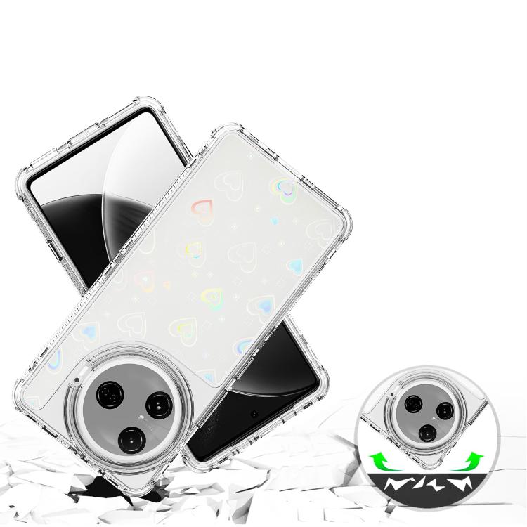 For Tecno Camon 30 Pro Transparent Acrylic Laser Paper Phone Case