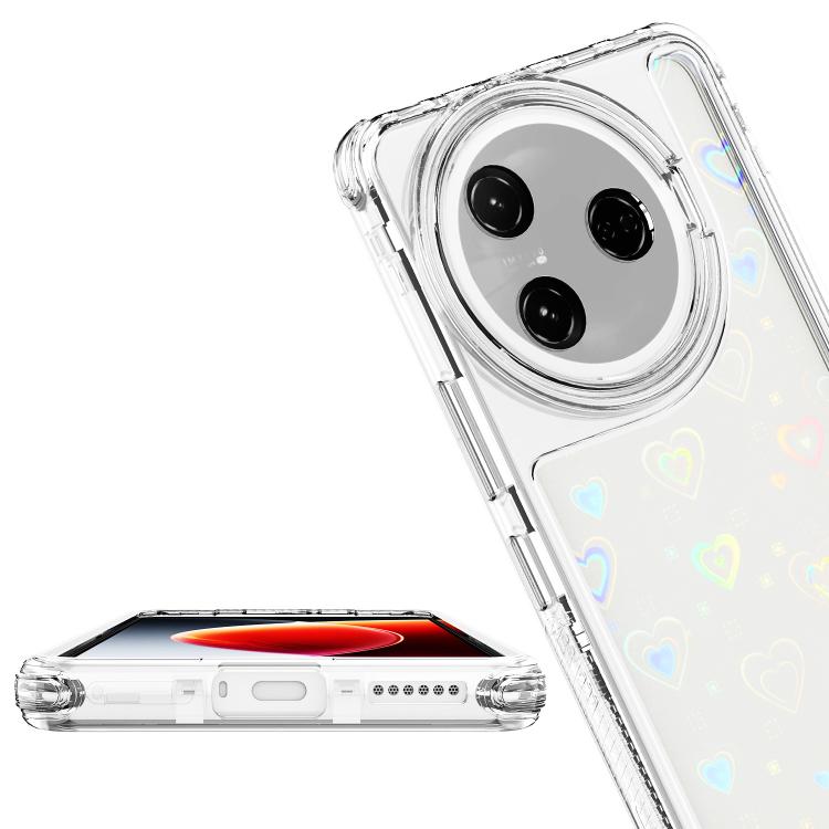 For Tecno Camon 30 Pro Transparent Acrylic Laser Paper Phone Case
