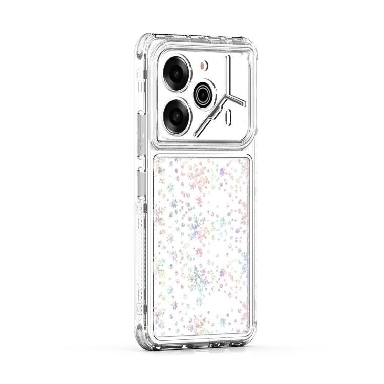 For Tecno Pova 6 Transparent Acrylic Laser Paper Phone Case
