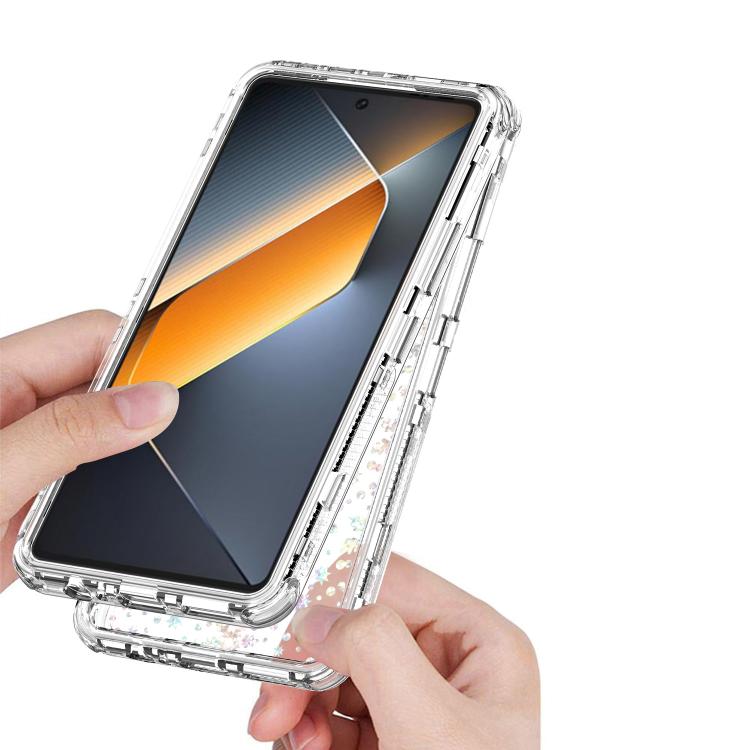 For Tecno Pova 6 Transparent Acrylic Laser Paper Phone Case