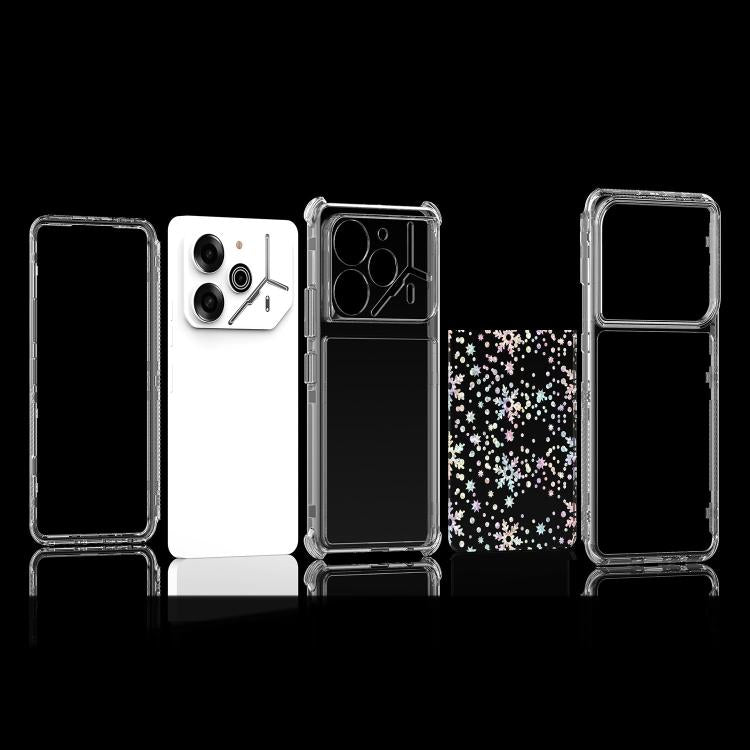 For Tecno Pova 6 Transparent Acrylic Laser Paper Phone Case