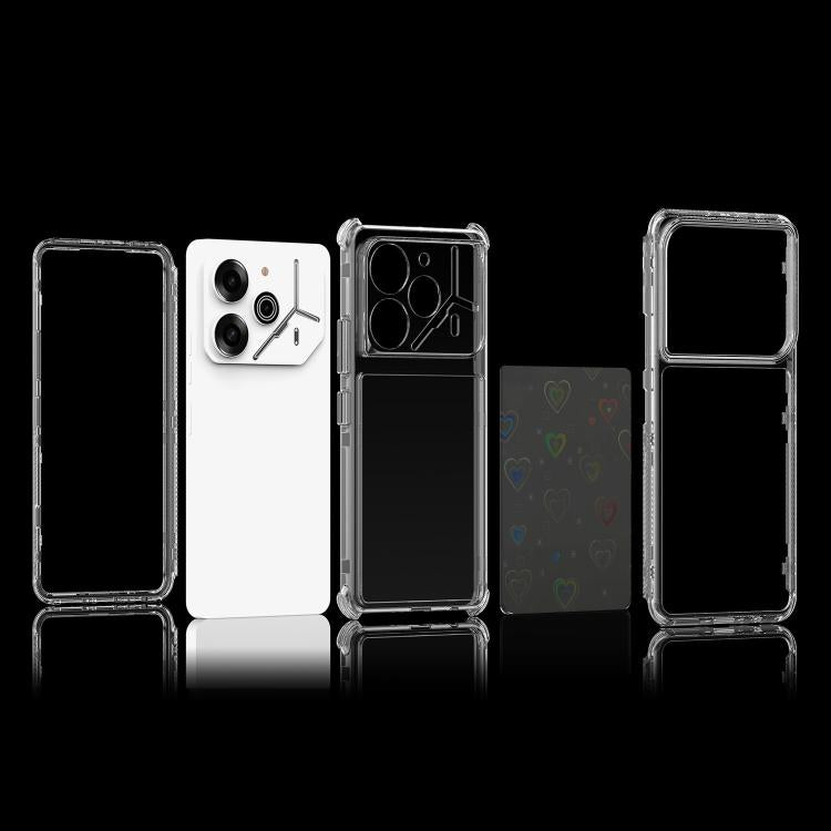 For Tecno Pova 6 Transparent Acrylic Laser Paper Phone Case