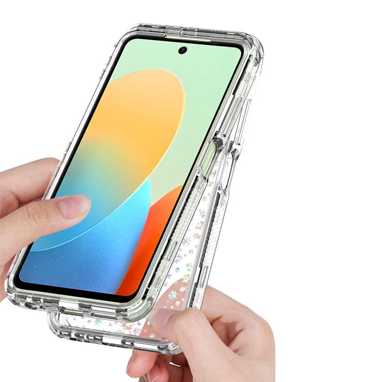 For Tecno Spark Go 2024 Transparent Acrylic Laser Paper Phone Case
