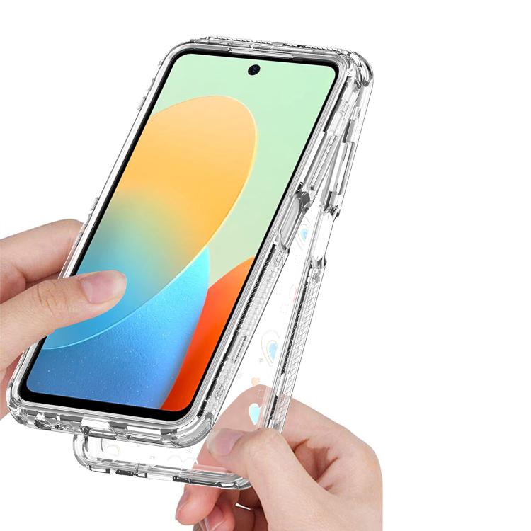 For Tecno Spark Go 2024 Transparent Acrylic Laser Paper Phone Case